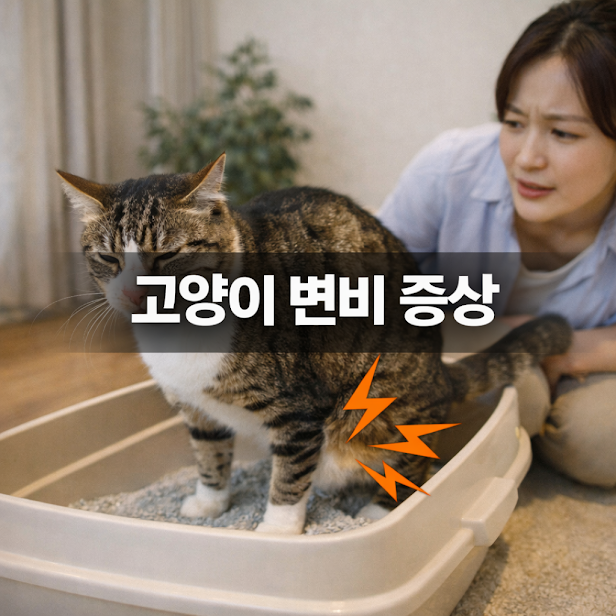 고양이 변비 증상