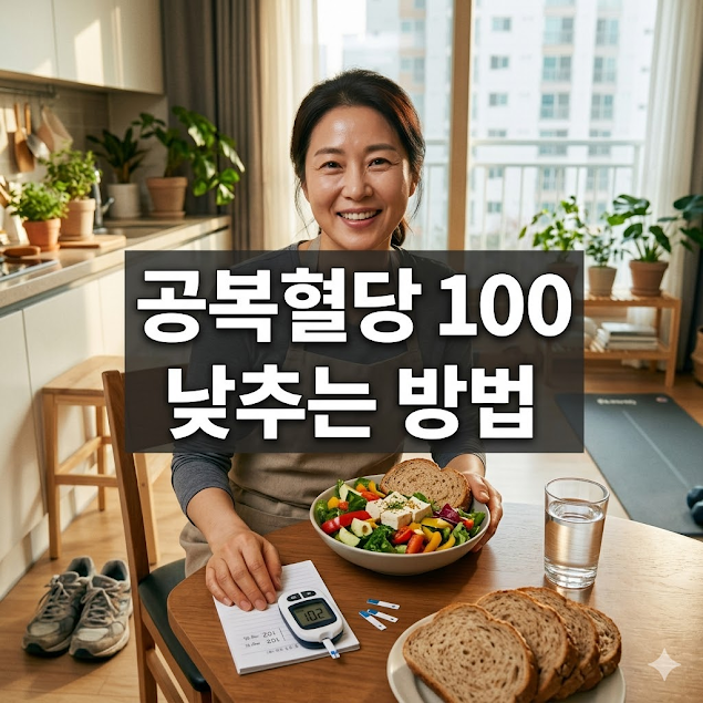 공복혈당 100 낮추는방법