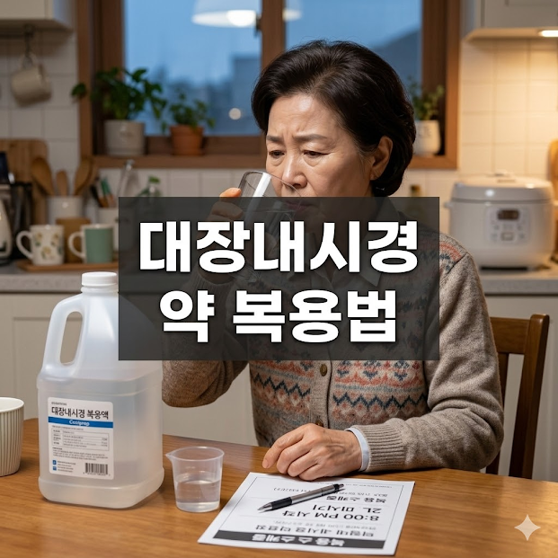 대장내시경 약 복용법, 초보자도 쉬운