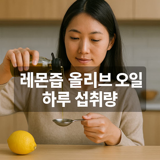 레몬즙 올리브 오일 하루 섭취량