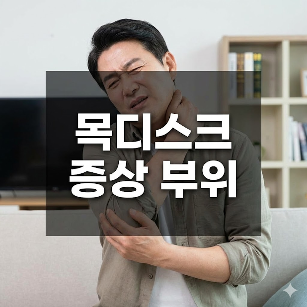 목디스크 증상 부위