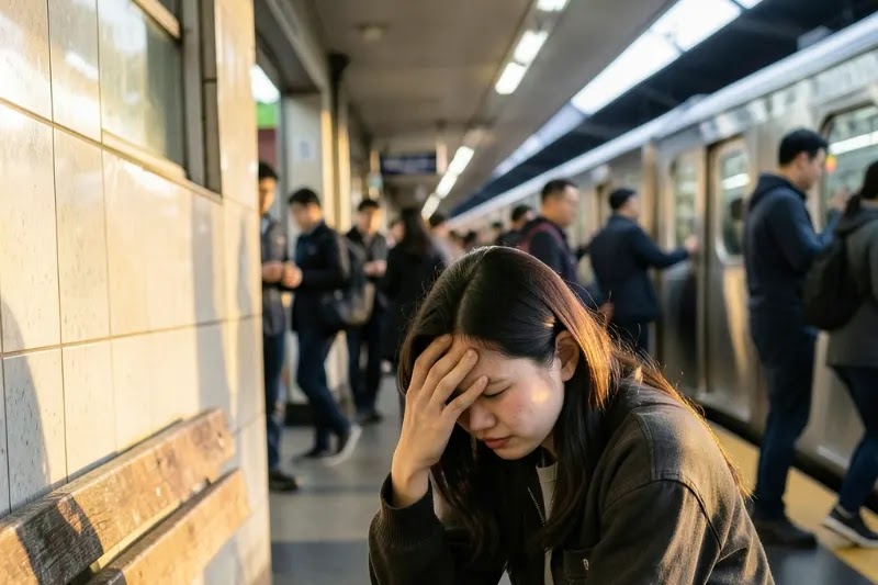 실신 전조증상이 올 때 앉기