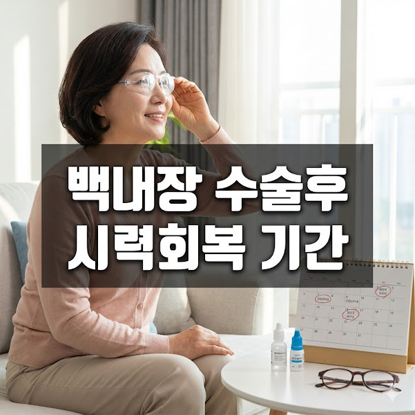 백내장 수술후 시력회복 기간별 필수 주의사항과 팁