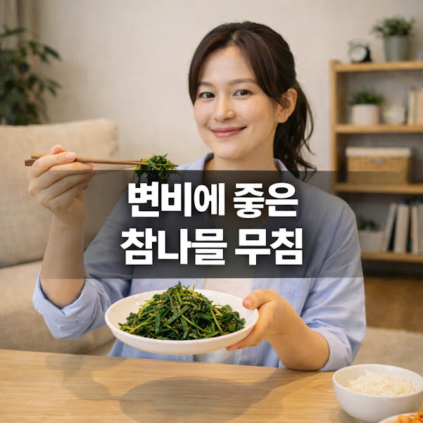 변비에 좋은 참나물 무침