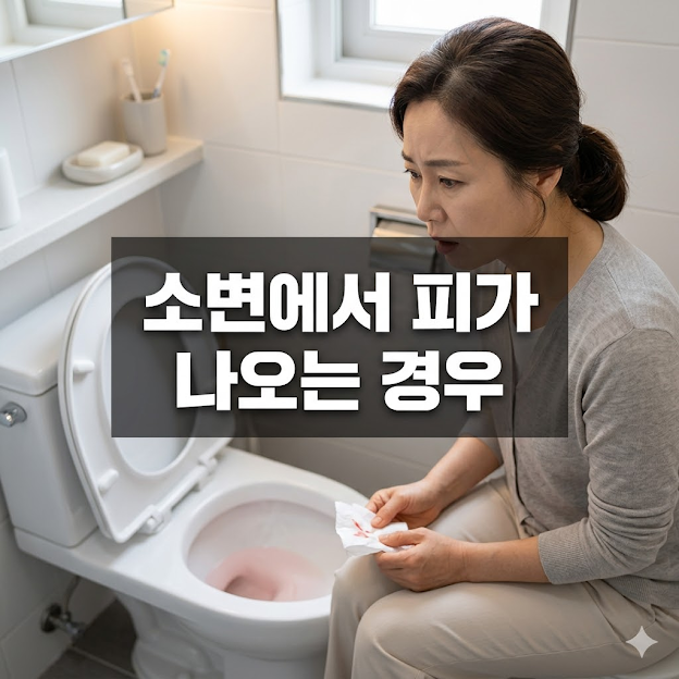 소변에서 피가 나오는 경우
