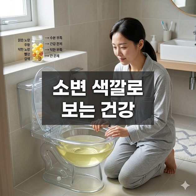 소변 색깔로 보는 건강