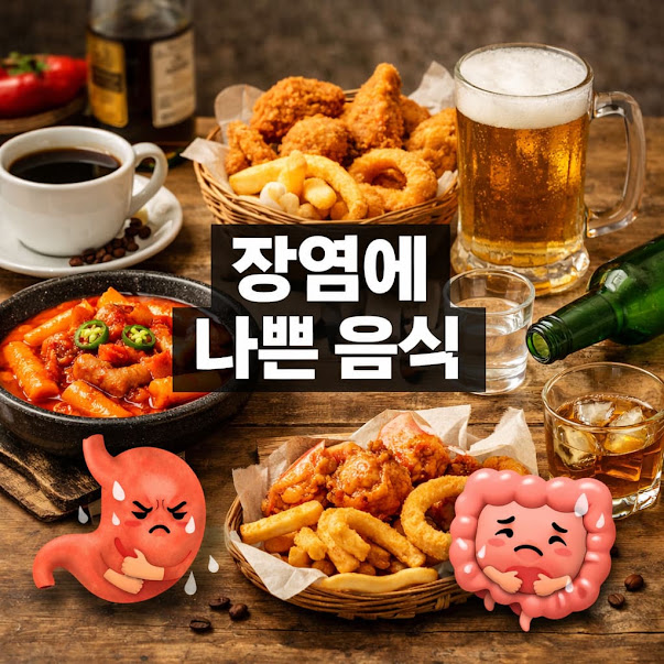 장염에 나쁜 음식
