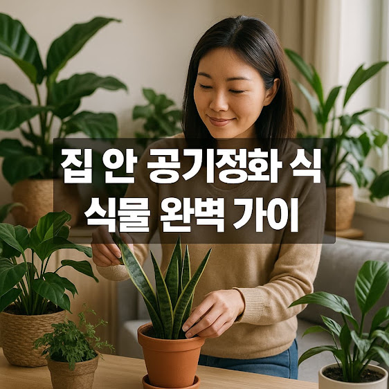 집 안 공기정화식물 완벽 가이드 , 초보자도 키울 수 있는 반려식물 TOP 5