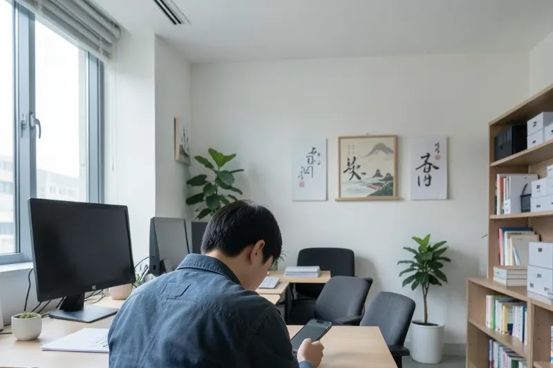 거북목 자세