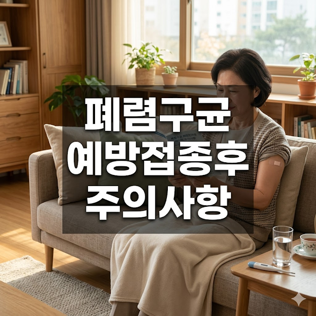 폐렴구균 예방접종후 주의사항