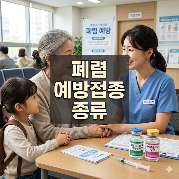 폐렴 예방접종 종류