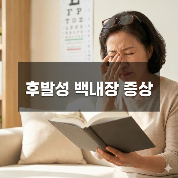 후발성 백내장 증상 부터 야그 레이저 치료까지