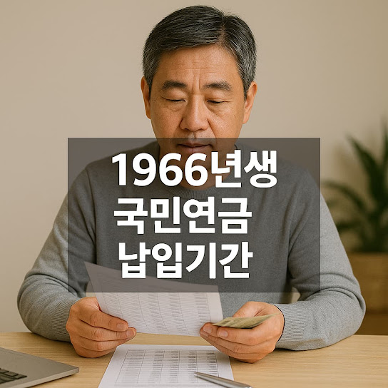 1966년생 국민연금 납입기간 및 수령연령