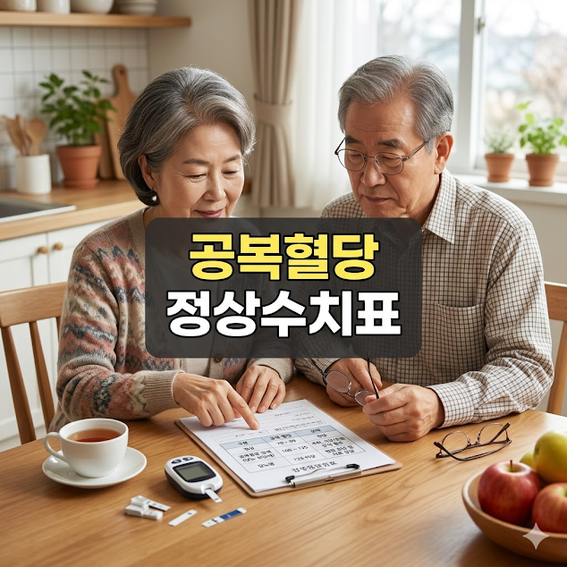 공복혈당 정상수치표