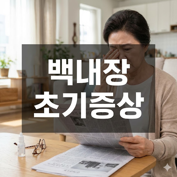 백내장 초기증상, 놓치지 말아야 할 7가지 신호!