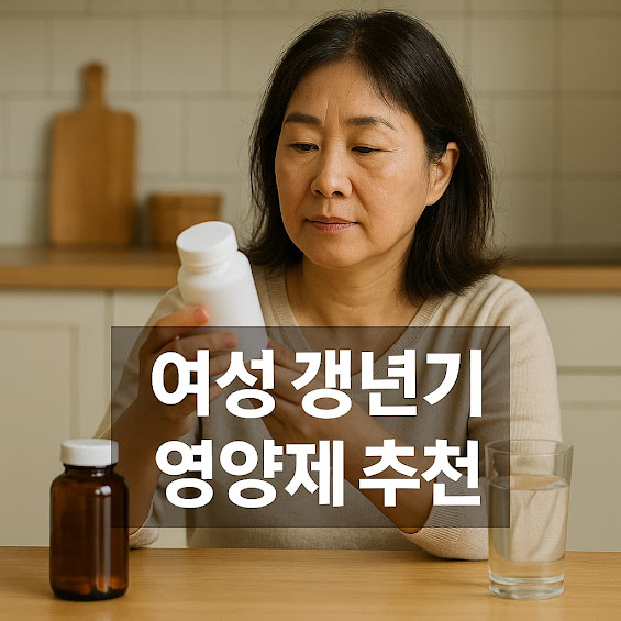 여성 갱년기 영양제 추천