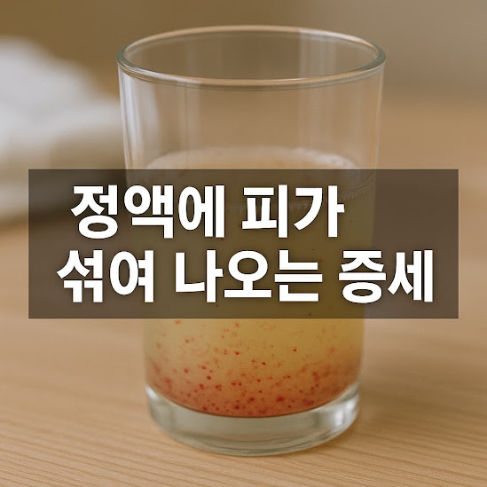 정액에 피가 섞여 나오는 증세