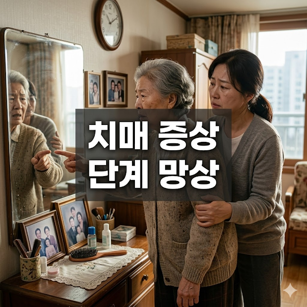 치매 증상 단계 망상