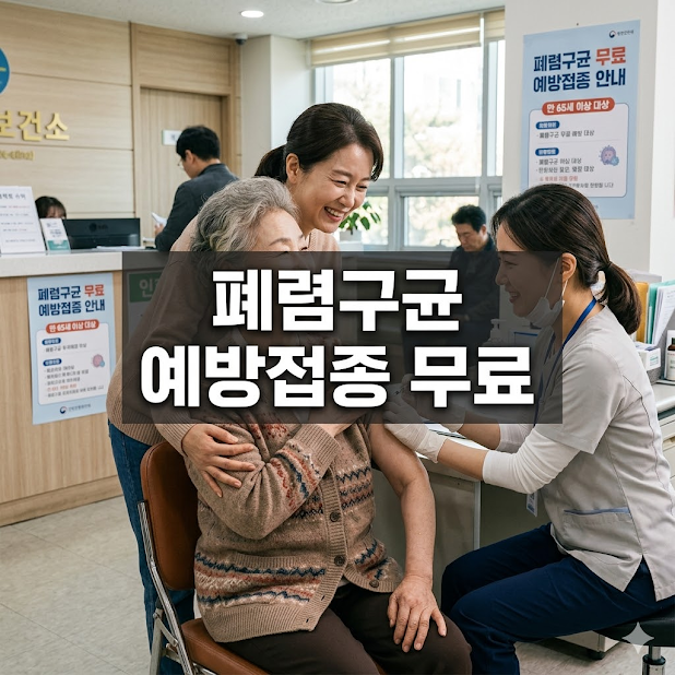 폐렴구균 예방접종 무료